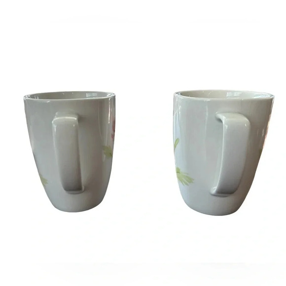 Corning Corelle Coordinates Porcelain Coffee Mugs Set of 2 “Summer Mums” 4.5” - Picture 2 of 7